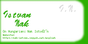 istvan nak business card